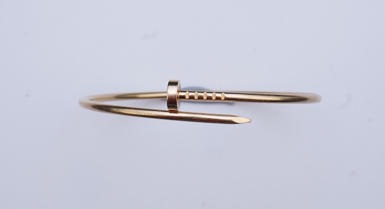 Cartier, a gold bangle, 'Juste un Clou', small model, circa 2021